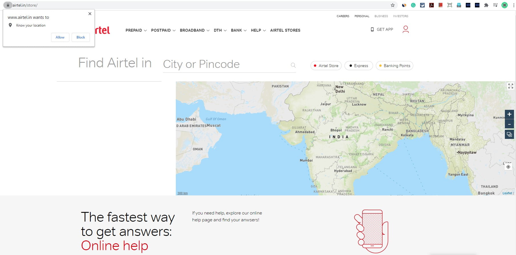 Airtel Store Near Me And Airtel Office Address With Locator